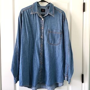 Levi's Men's Red Tab Jeans Denim Long Sleeve Button Shirt Sz XL